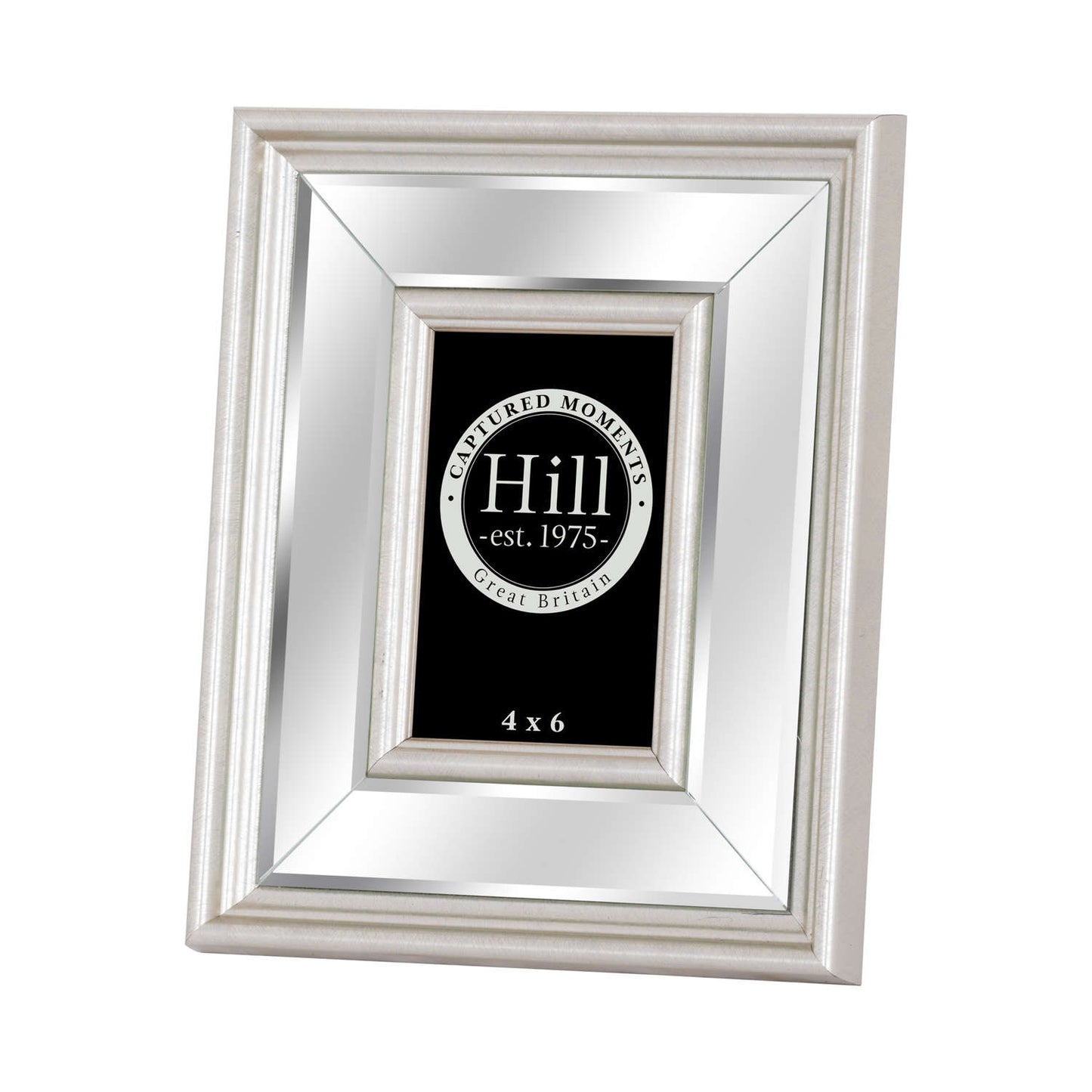 Silver Bevelled Mirrored Photo Frame 4X6