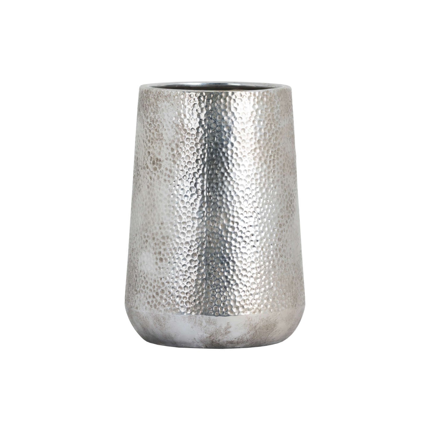 Metallic Ceramic Tapered Vase