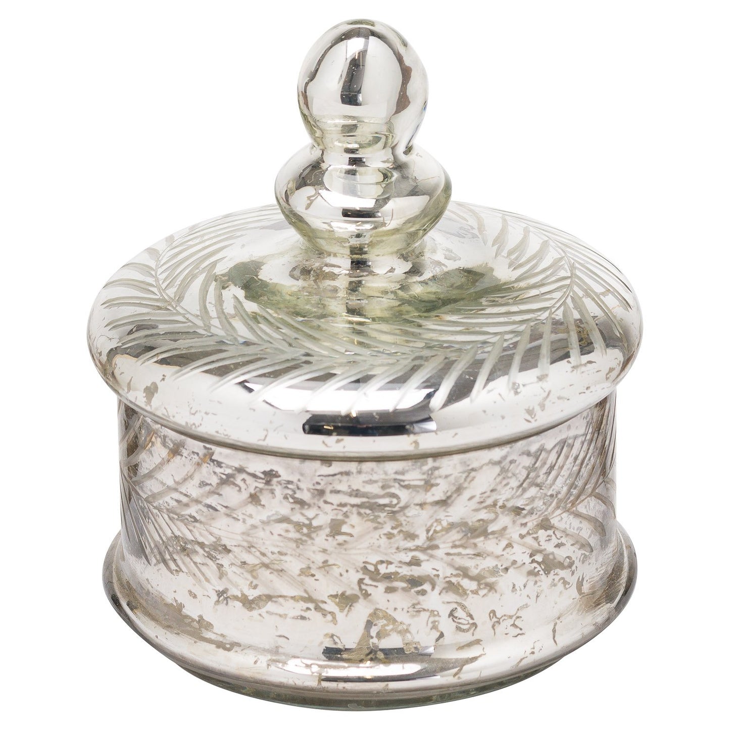 The Noel Collection Silver Foil Effect Small Trinket Jar