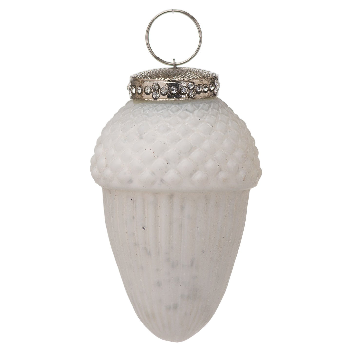 The Noel Collection White Hanging Acorn Decoration