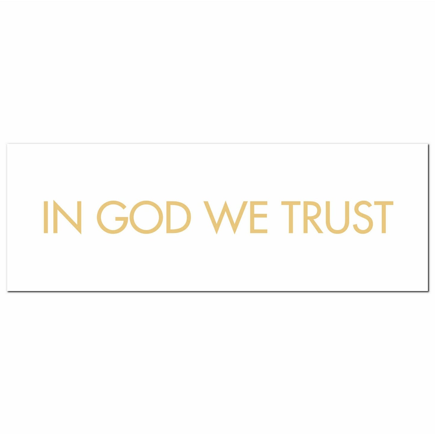 In God We Trust Gold Foil Plaque