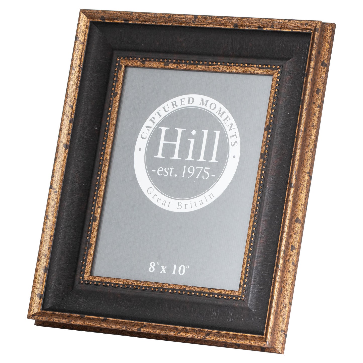 Black And Antique Gold Beaded  8X10 Photo Frame