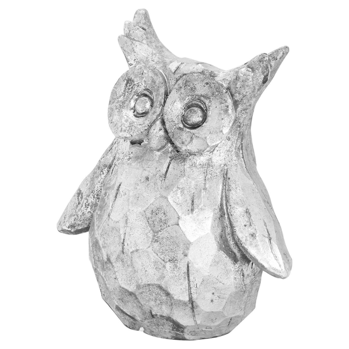 Olive The Silver Ceramic Owl