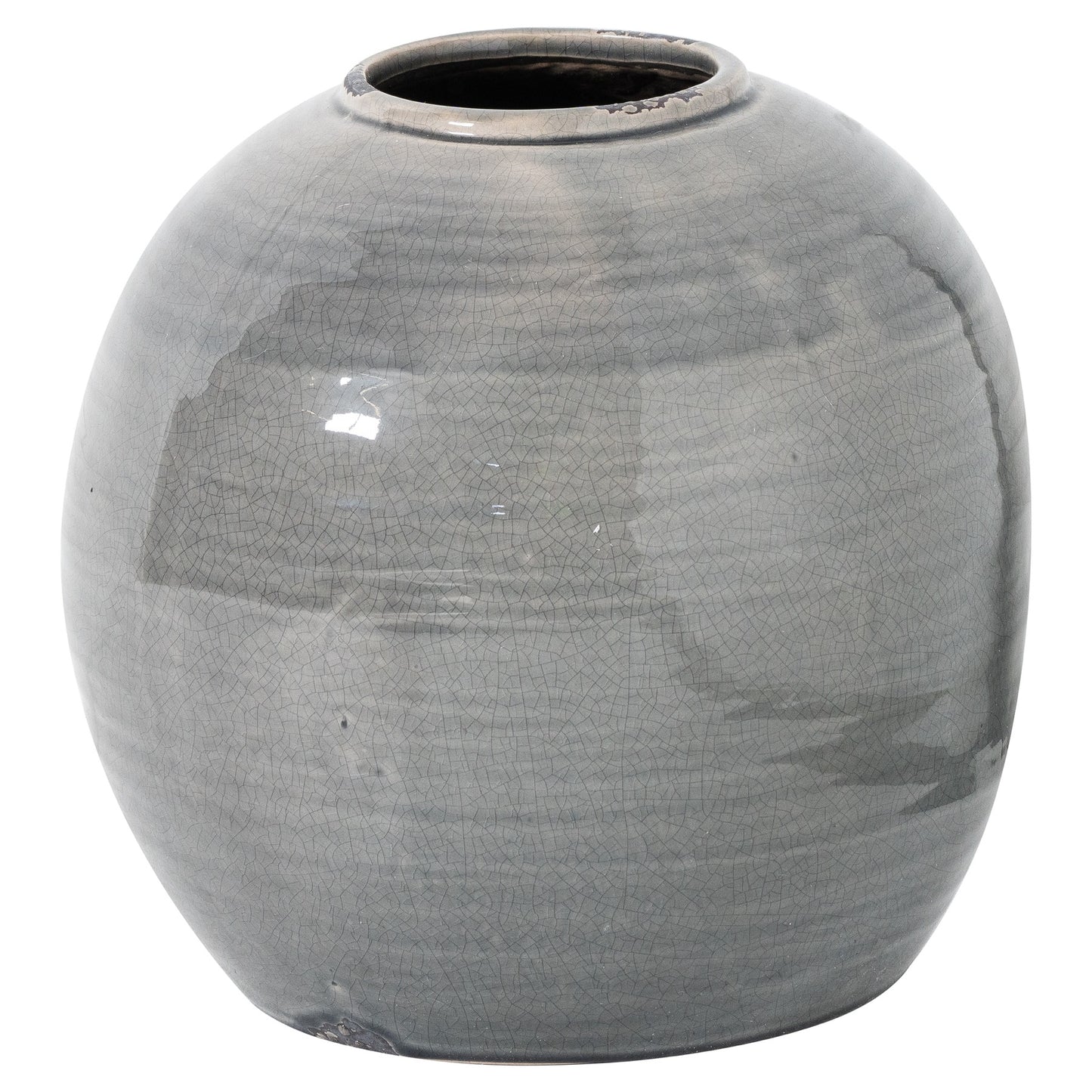Garda Grey Glazed Tiber Vase