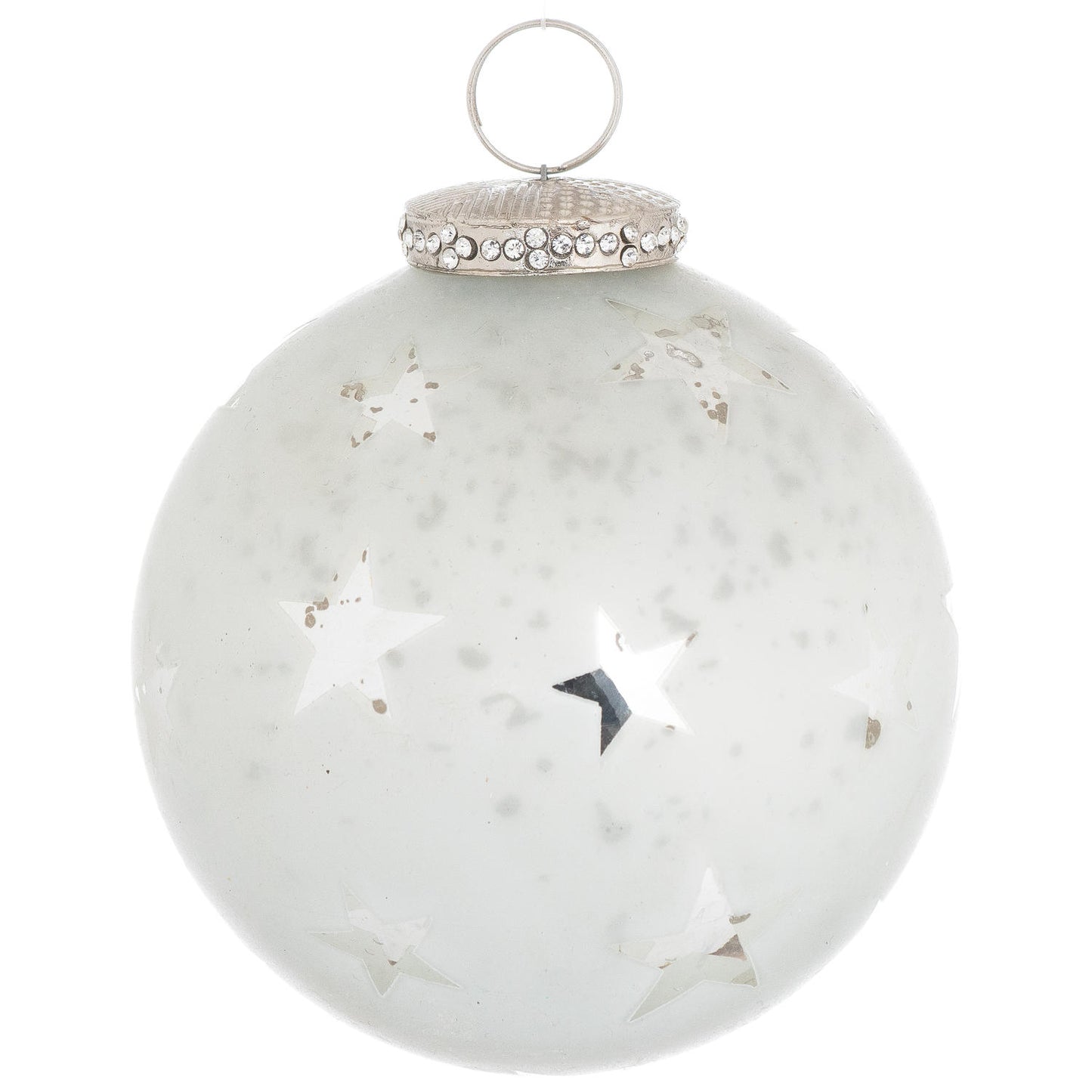 The Noel Collection White Star Medium Bauble