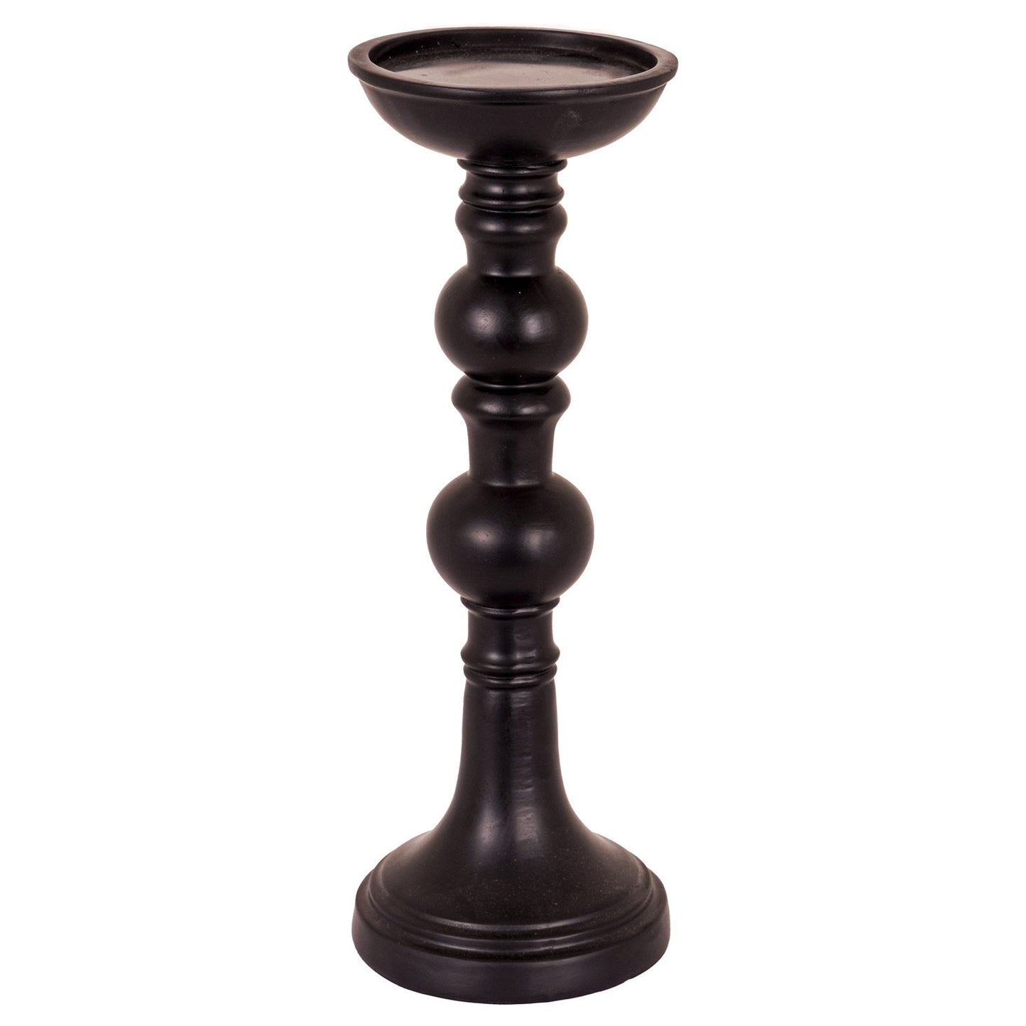 Large Black Column Candle Stand