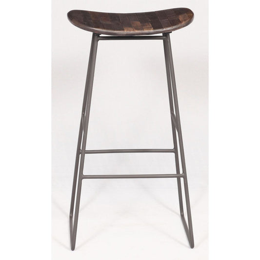 Chair Collection  Bar Stool - Teak & iron