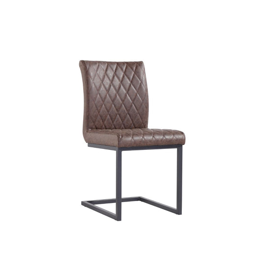 Chair Collection Diamond stitch dining chair - Brown