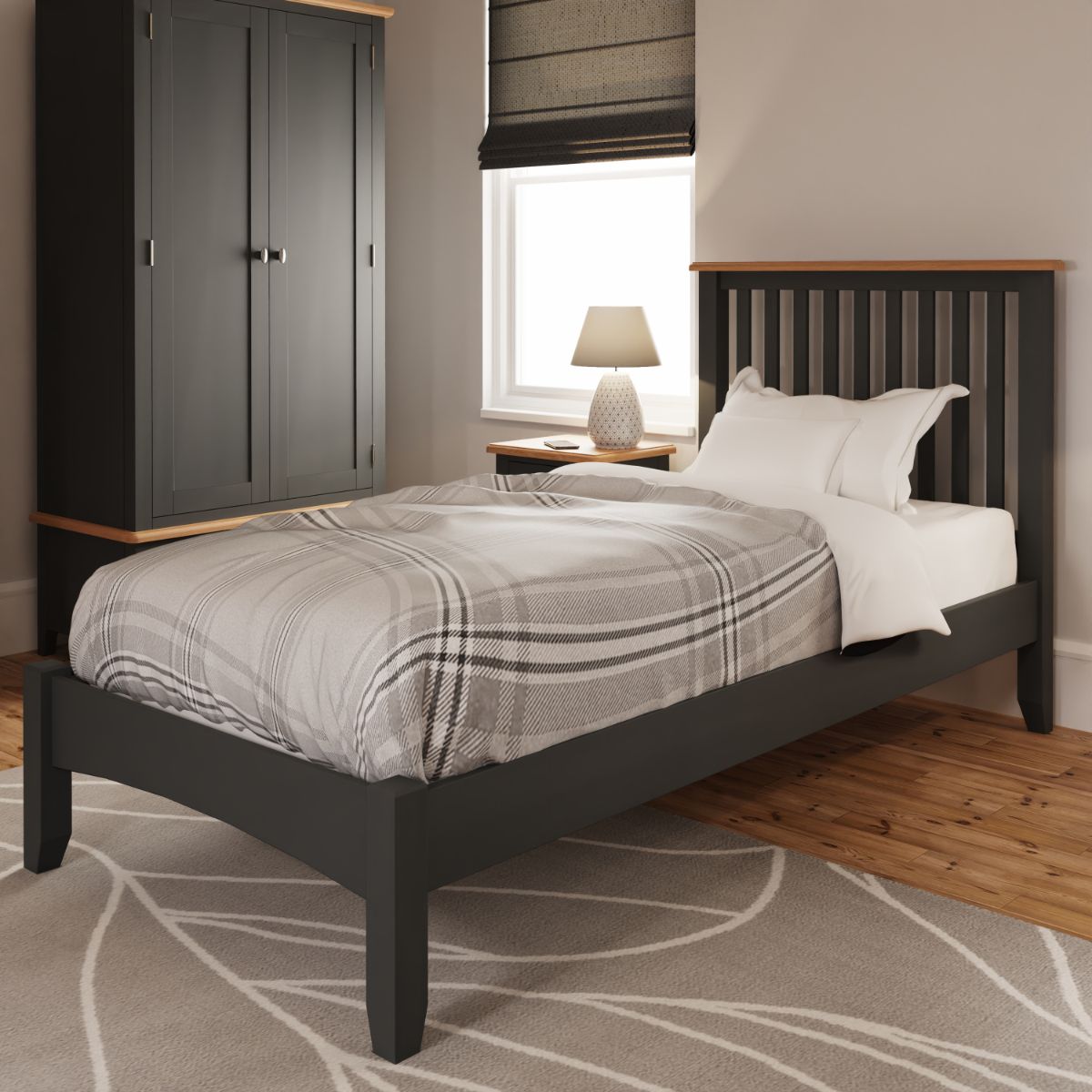 GA Bedroom Grey 3'0 bed