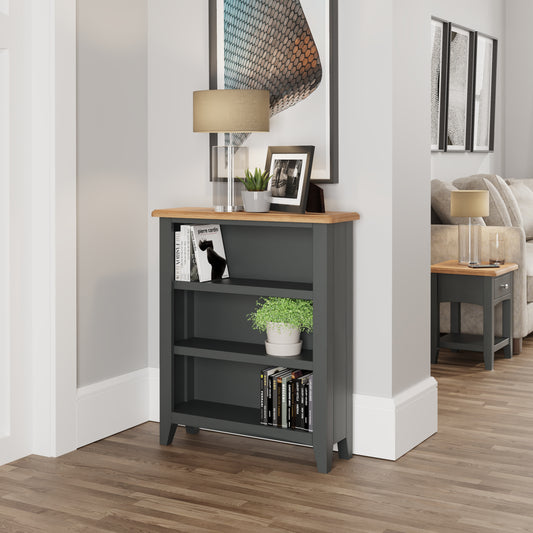 GA Dining & Occasional Grey Small wide bookcase