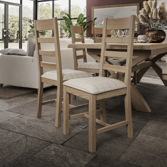 HO Dining & Occasional Slatted Dining Chair Natural Check