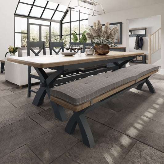 HOP Dining & Occasional Blue  2.5M Cross Legged Dining Table