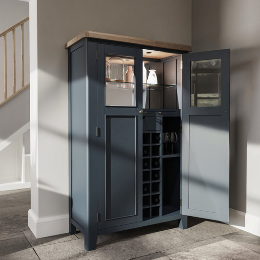 HOP Dining & Occasional Blue  Drinks Cabinet