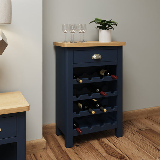 RA Dining Blue Wine Cabinet