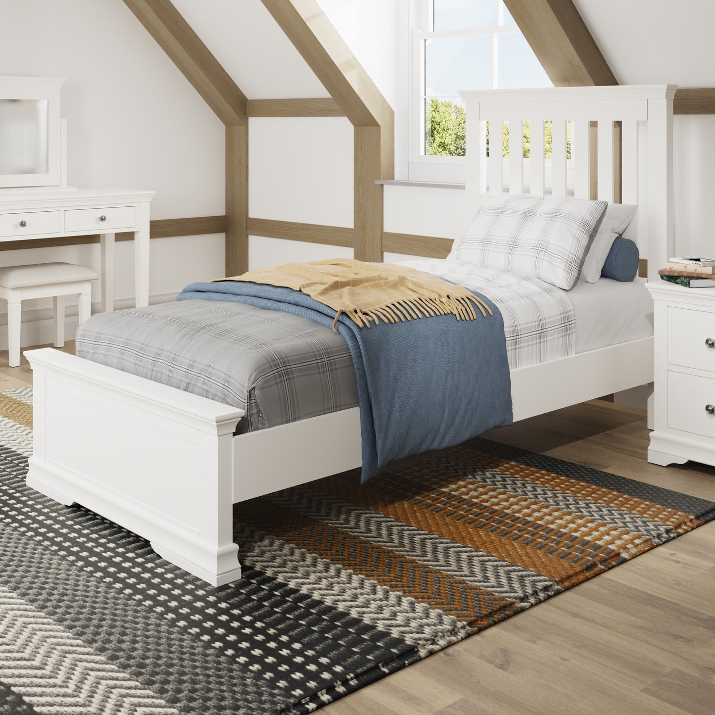 SW Bedroom - White 3' Bed