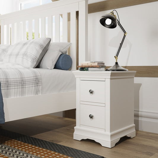 SW Bedroom - White Bedside Cabinet