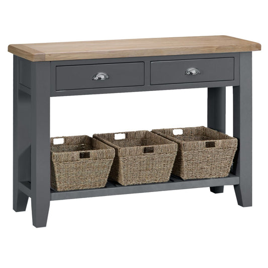 TT Dining-Charcoal Large Console Table