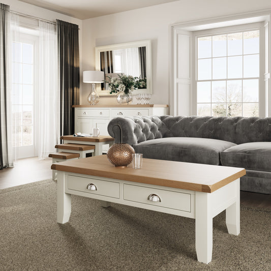 TT Dining-White Large Coffee Table