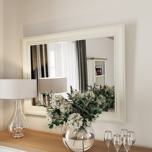 TT Dining-White Large Wall Mirror